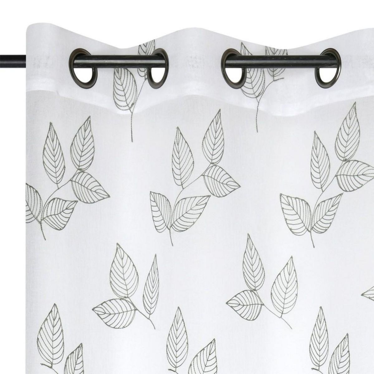 STOF Voilage à œillets 140x260 cm Manisa sauge