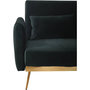 Voir la diapositive 5 : Habitat et Jardin Canapé Clic Clac en velours  Donia  - 203 x 81 x 83 cm - 3 places - Vert foncé