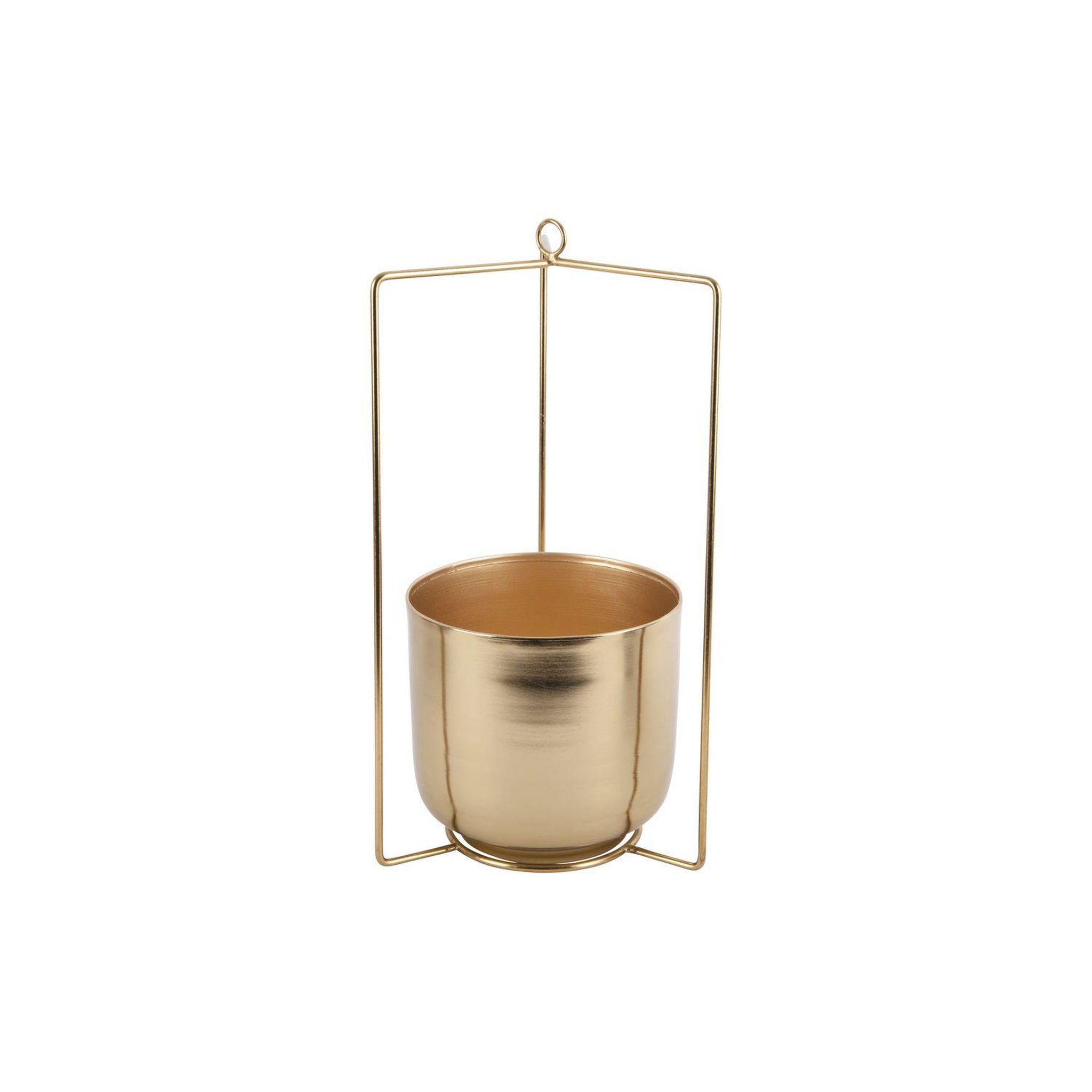 Voir la diapositive 2 : PRESENT TIME Cache-pot design métal spatial - doré
