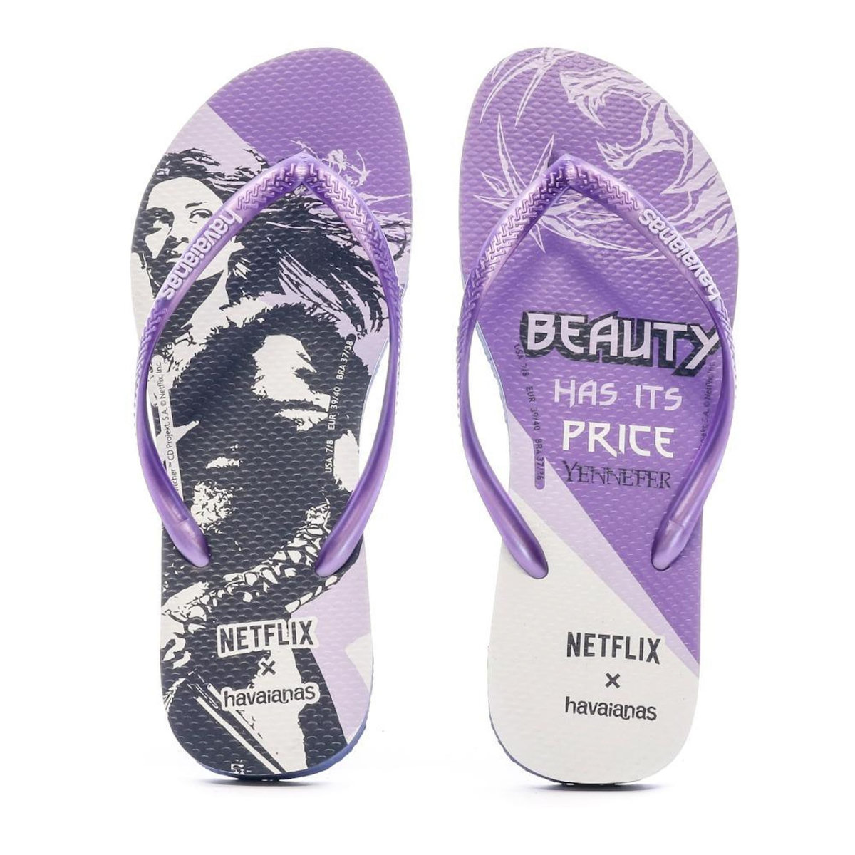 HAVAIANAS Tongs Violette Femme Havaianas Slim Netflix The Witcher