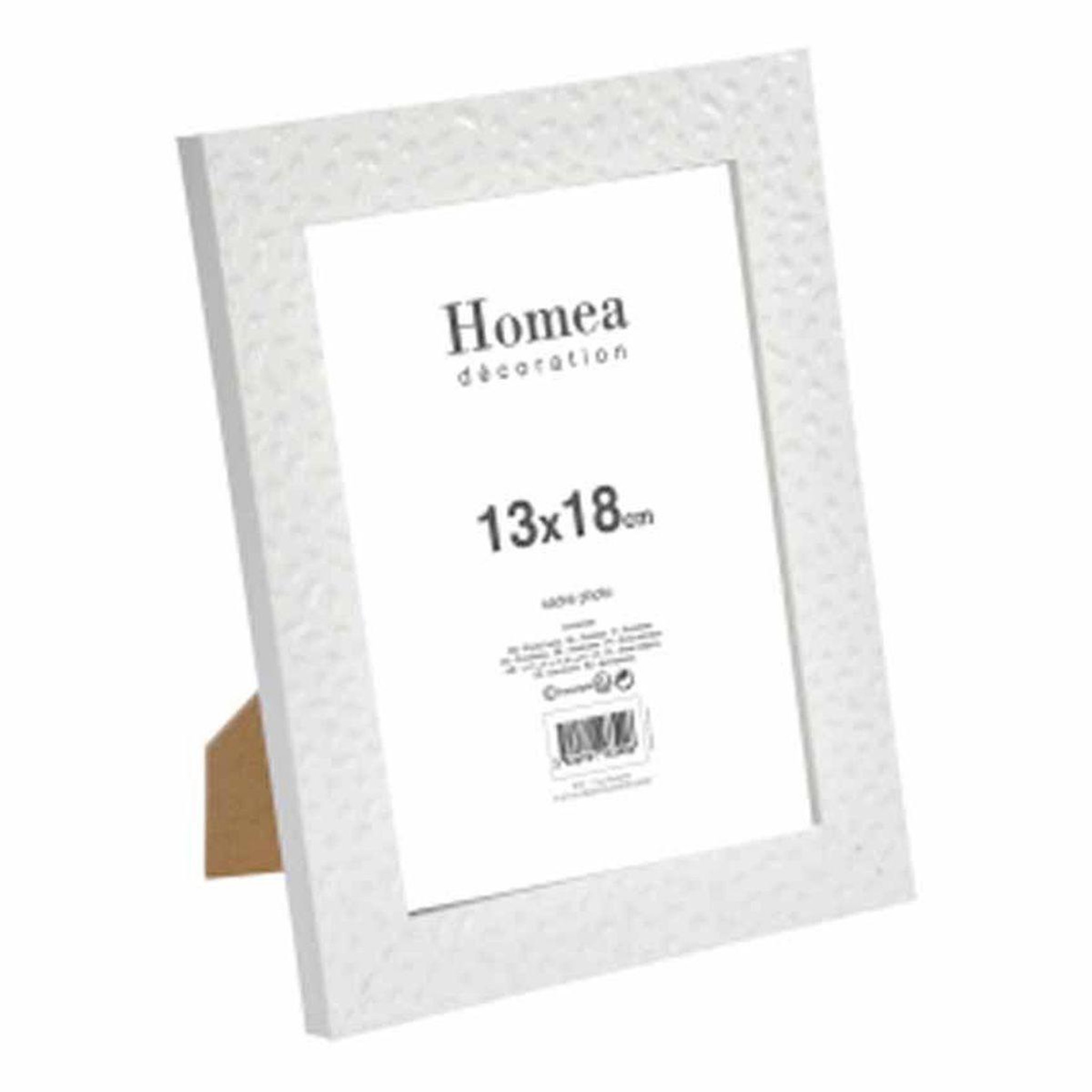 HOMEA Cadre Photo Déco  Goutte d'Eau  13x18cm Blanc