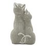 Voir la diapositive 2 : Paris Prix Statuette Déco Couple de Chat  Sparky  21cm Argent