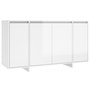 Voir la diapositive 2 : VIDAXL Buffet blanc brillant 135x41x75 cm bois d'ingenierie