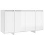 Voir la diapositive 2 : VIDAXL Buffet blanc brillant 135x41x75 cm bois d'ingenierie
