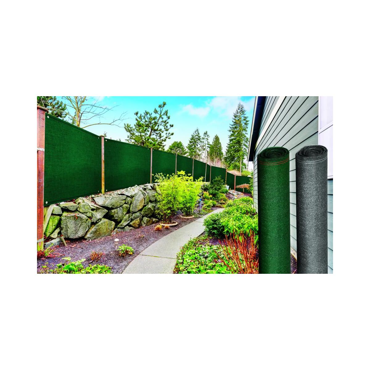 Inkazen Brise vue 90gr/m² 1,8 x 10 m vert 