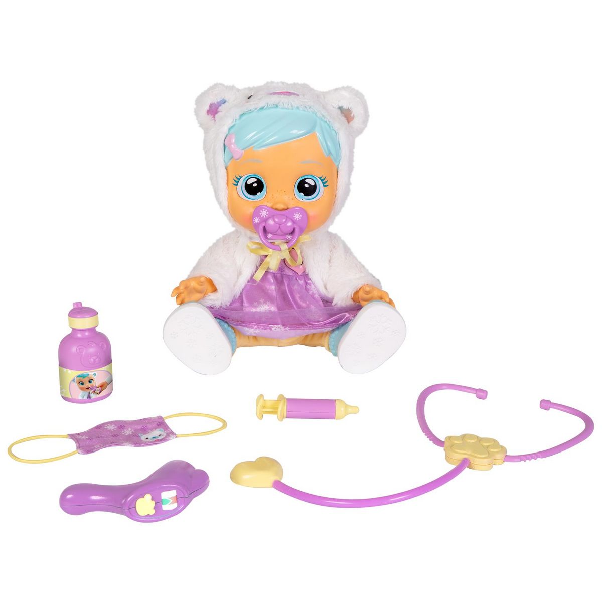 IMC TOYS Poupon à fonction - CRY Babies dressy kristal 