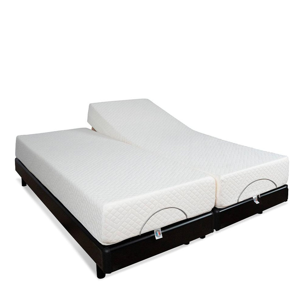 BELLECOUR BELLECOUR LITERIE | Ensemble Duo SUPERFLEX | Sommiers électriques + Matelas Mémoire de forme