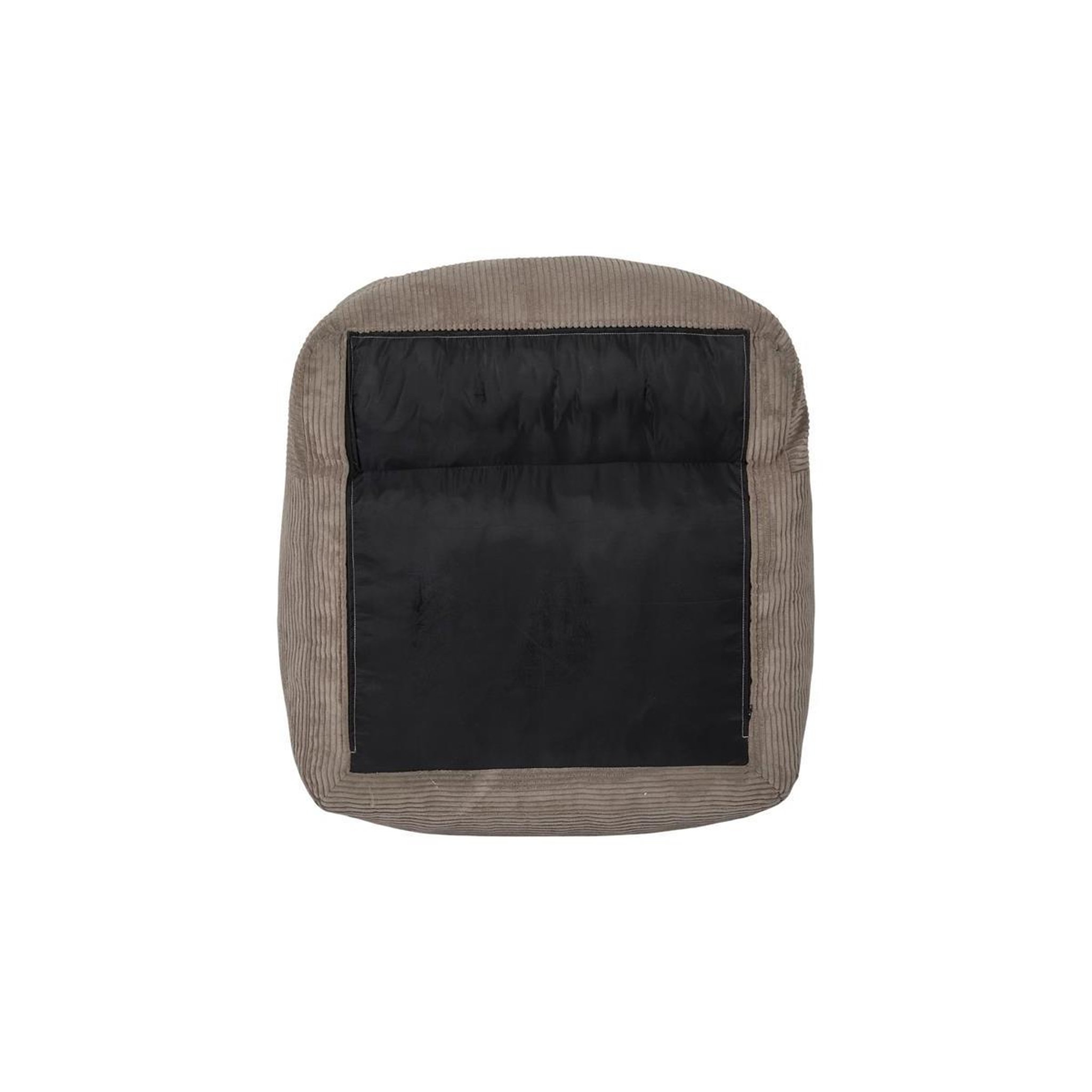 Voir la diapositive 6 : The Home Deco Factory Fauteuil compressé côtelé  scott  85cm taupe