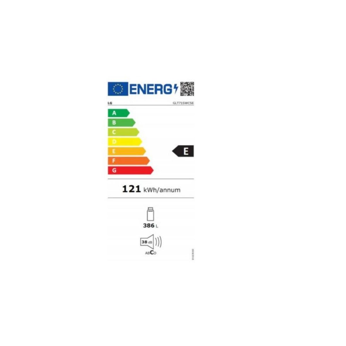 LG Réfrigérateur 1 porte 60cm 386l nofrost noir - GLT71SWCSE