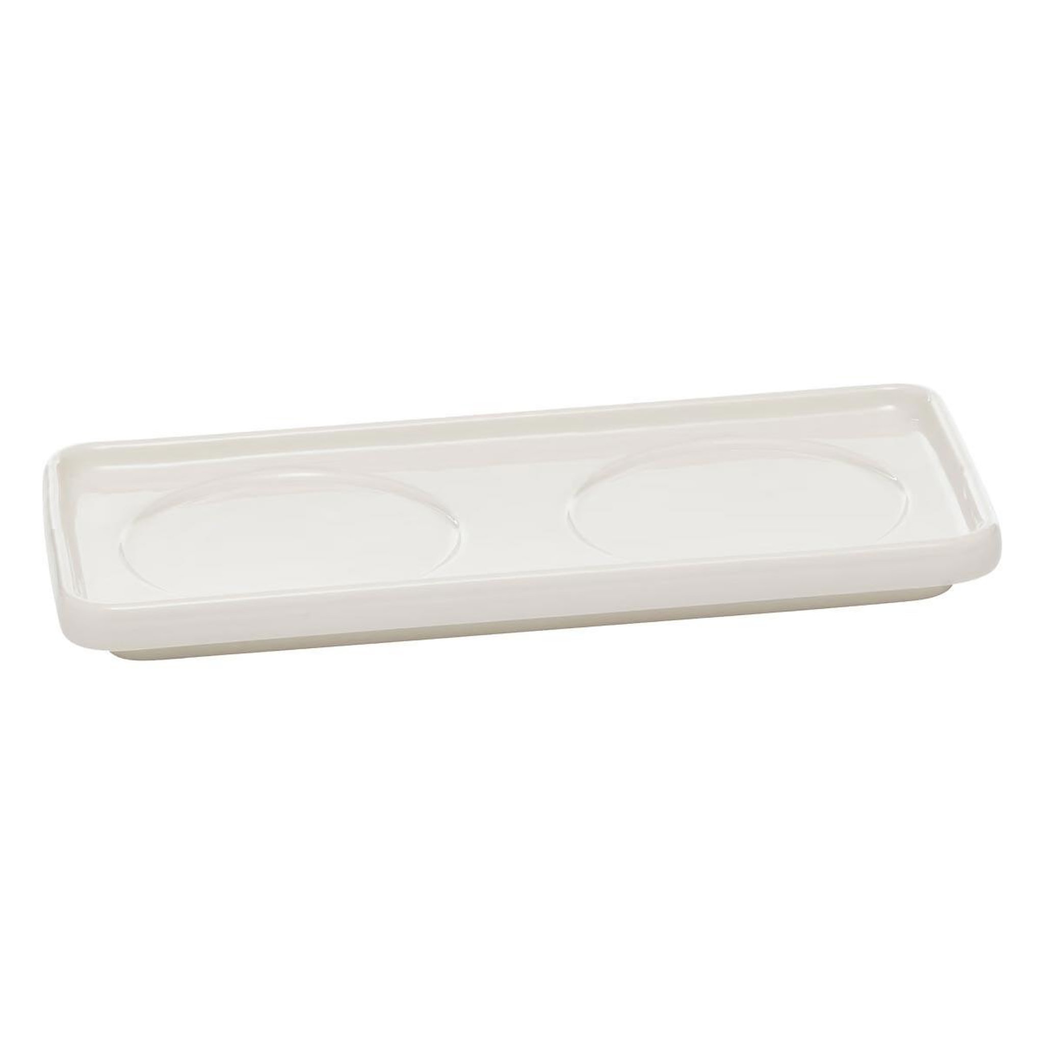 Voir la diapositive 3 : SECRET DE GOURMET Service apéritif 3 pièces  nora  20cm blanc