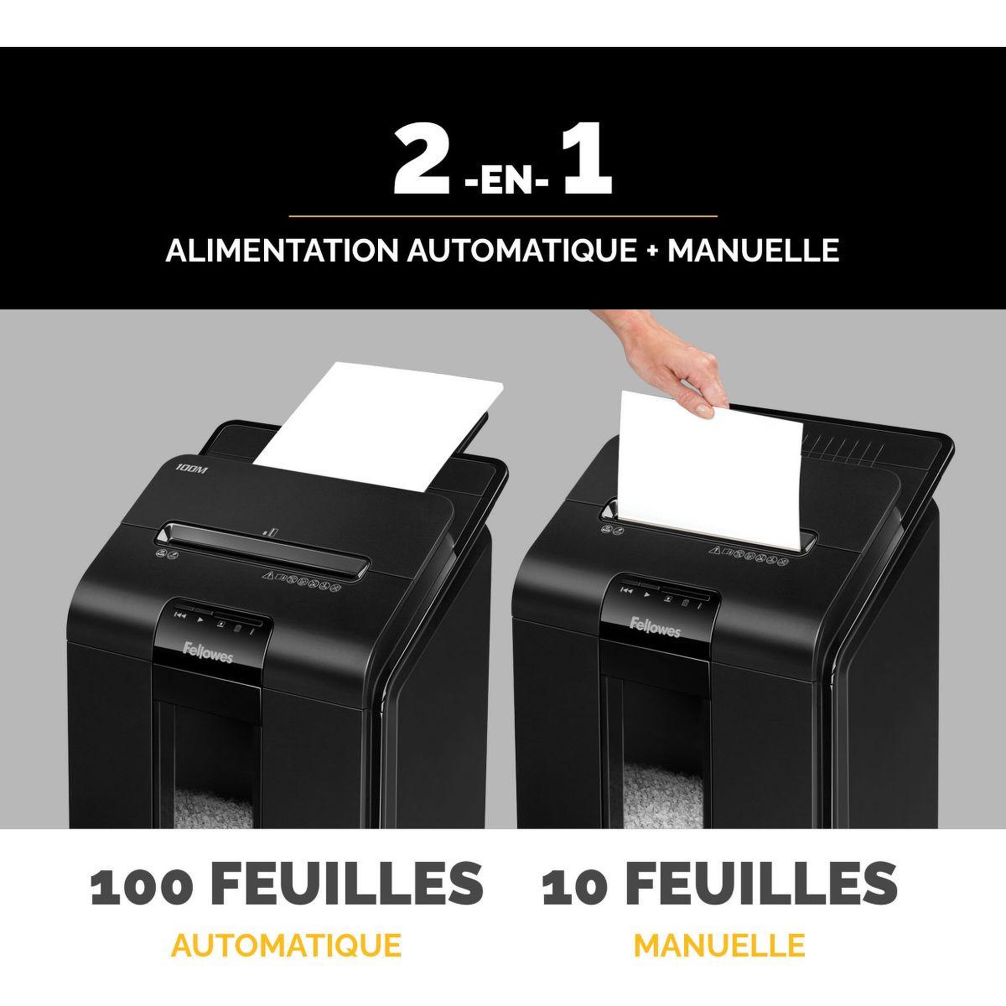 Voir la diapositive 3 : Fellowes Destructeur automax 100m