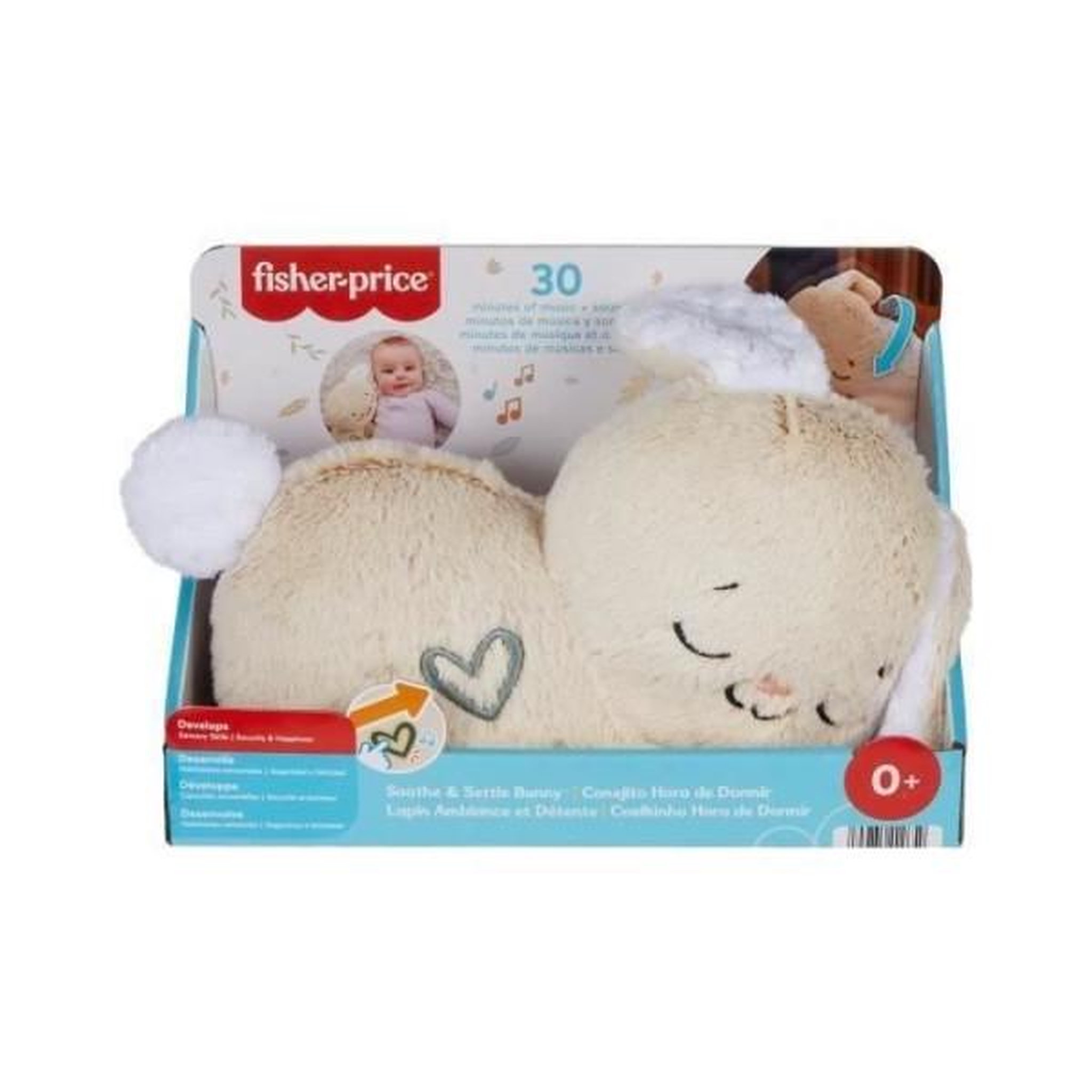 Voir la diapositive 2 : FISHER PRICE Fisher-price-mon lapin câlin - peluche veilleuse - jouet d'éveil - hxg97