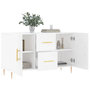 Voir la diapositive 4 : VIDAXL Buffet blanc 100x36x60 cm bois d ingénierie