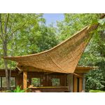 Jardiline Ombrière naturelle en fibres de coco Triangulaire 3,50 m - Jardiline