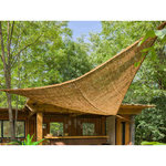 Jardiline Ombrière naturelle en fibres de coco Triangulaire 3,50 m - Jardiline