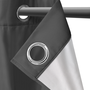 Voir la diapositive 3 : ID MARKET Lot de 2 rideaux thermiques gris anthracite 135x240 cm