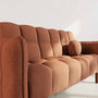 Voir la diapositive 4 : BEST MOBILIER Adam - canapé convertible clic-clac 2 places en tissu texturé