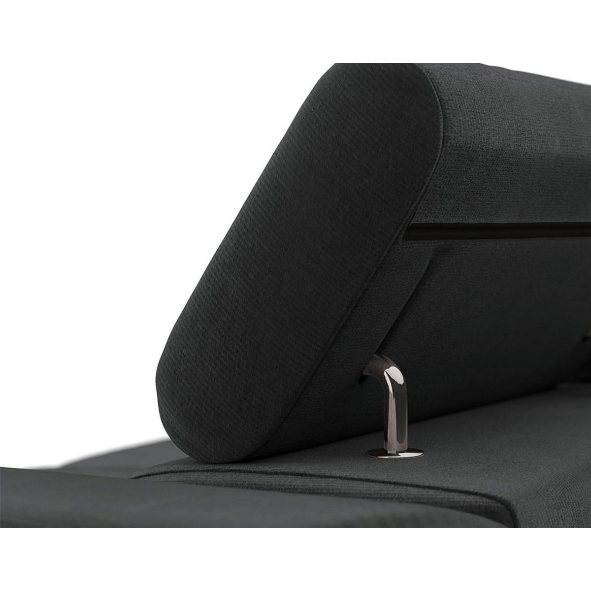 BEST MOBILIER Pablo - fauteuil avec têtière ajustable - en velours