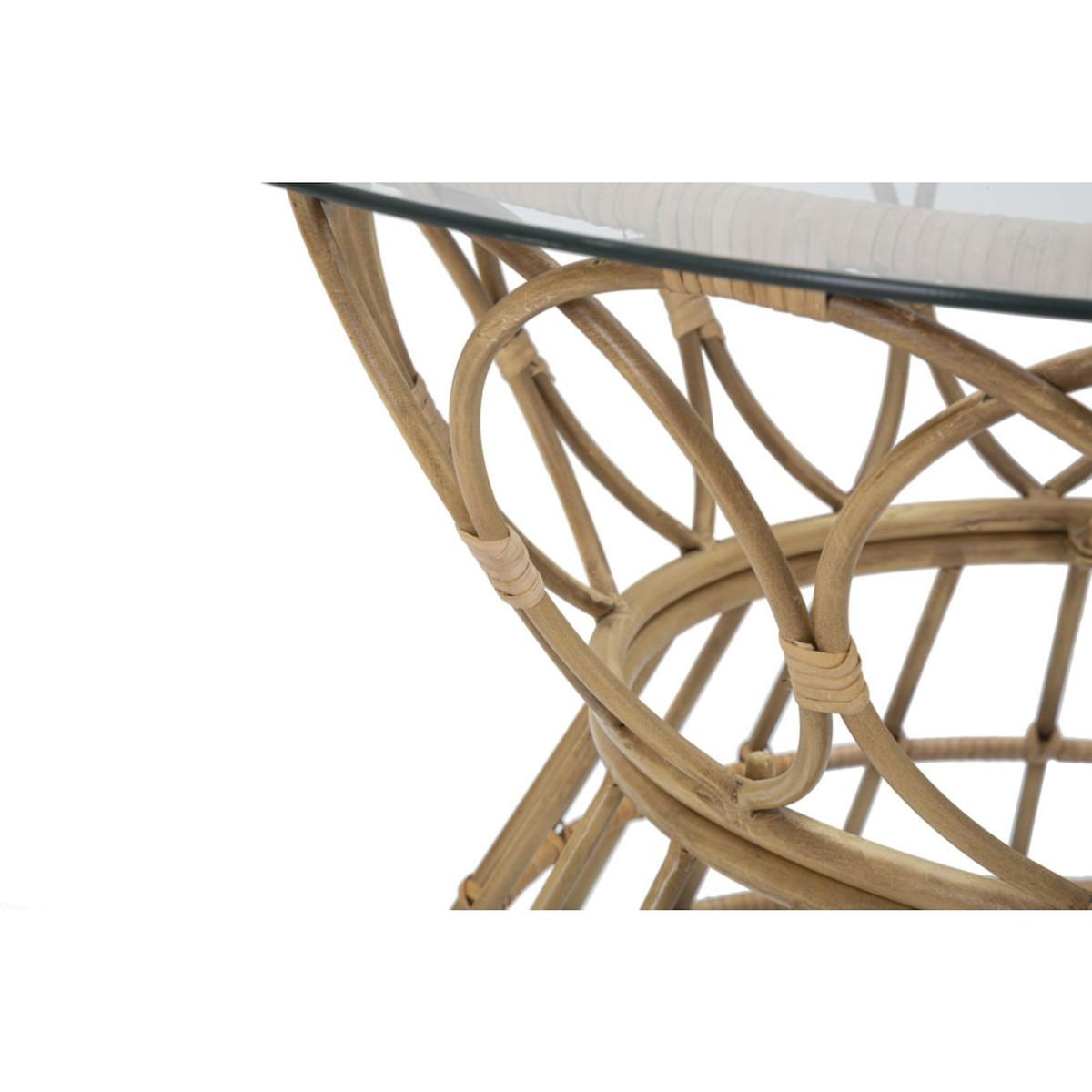 Paris Prix Table Basse en Verre  Panama  75cm Naturel