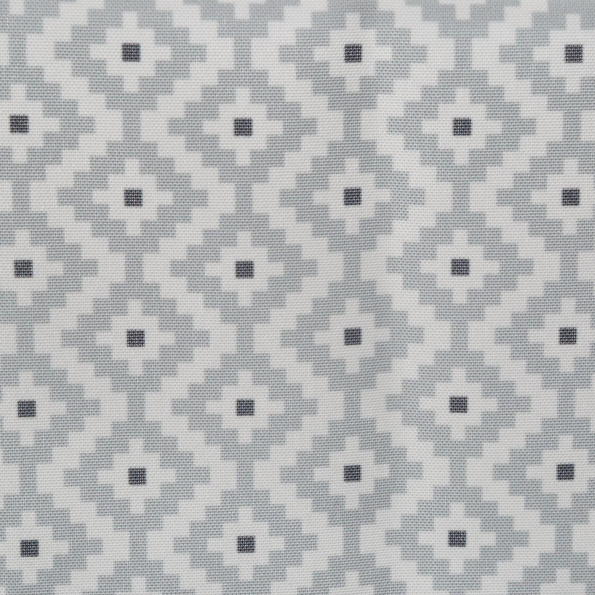Voir la diapositive 2 : ATMOSPHERA Nappe anti-tache ethnique ethnik - l. 240 x l . 140 cm - gris