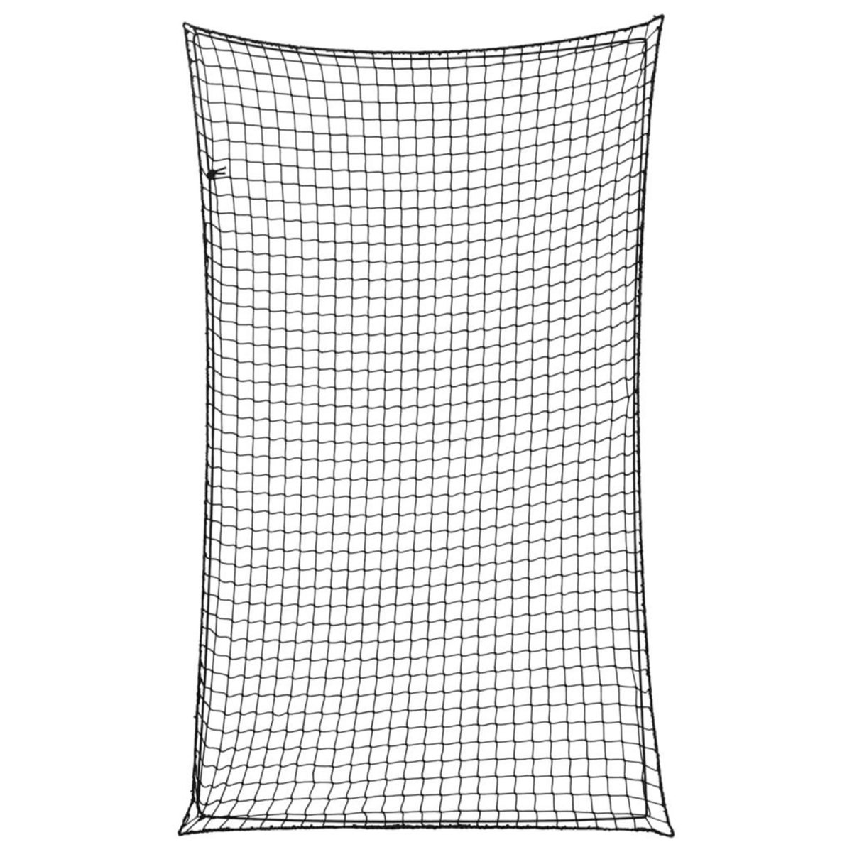 VIDAXL Filet pour remorque avec corde elastique noir 2,5x1,5 m PP