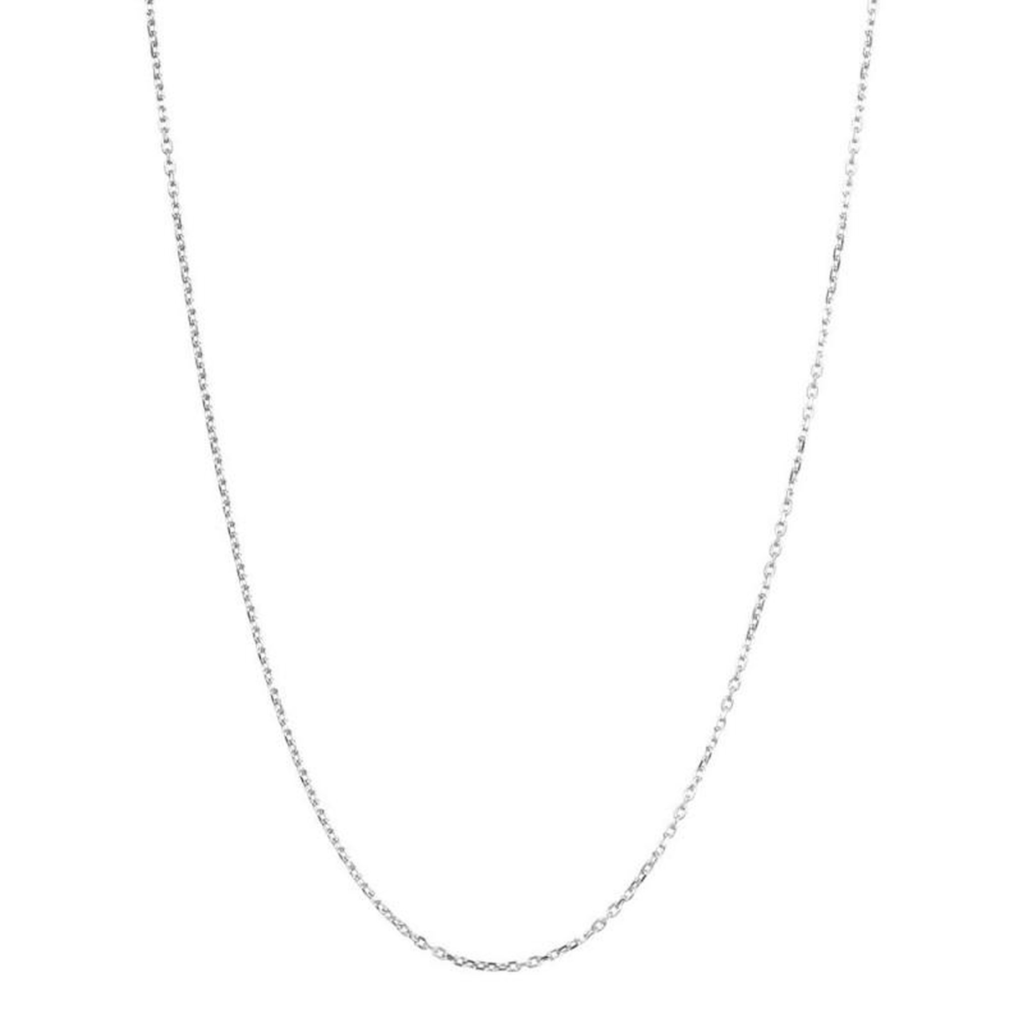 Voir la diapositive 4 : L'ATELIER D'AZUR Collier - Pendentif Or Blanc Anneaux Enlacés Sertis de Zirconiums - Chaine Argentée - Femme