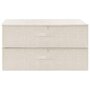 Voir la diapositive 3 : VIDAXL Boîtes de rangement 2 pcs Tissu 70x40x18 cm Creme