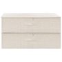 Voir la diapositive 3 : VIDAXL Boîtes de rangement 2 pcs Tissu 70x40x18 cm Creme