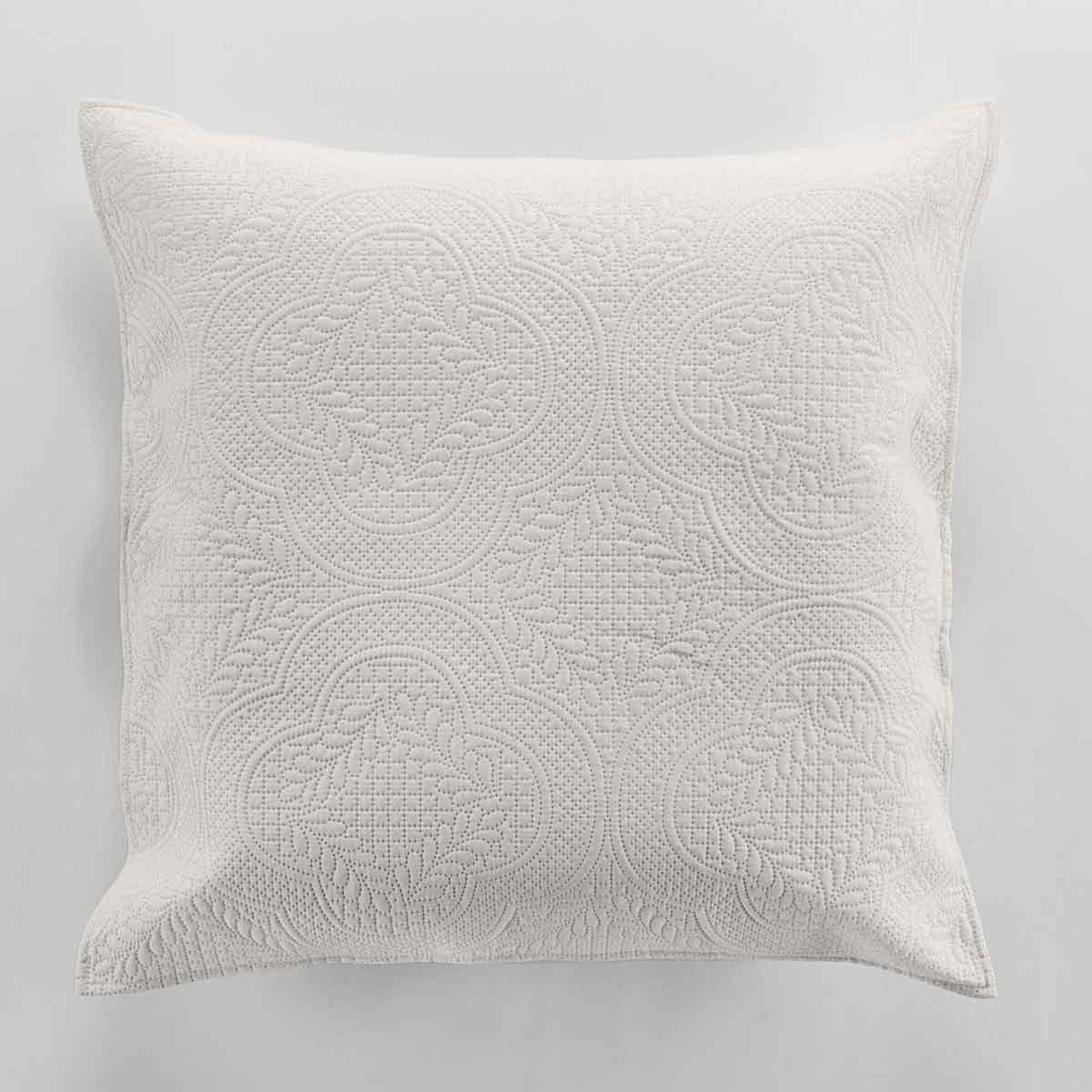 Voir la diapositive 4 : Douceur d'Intérieur Housse de coussin  romane  60x60cm lin