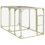 VIDAXL Poulailler 200x400x200 cm Bois de pin massif impregne