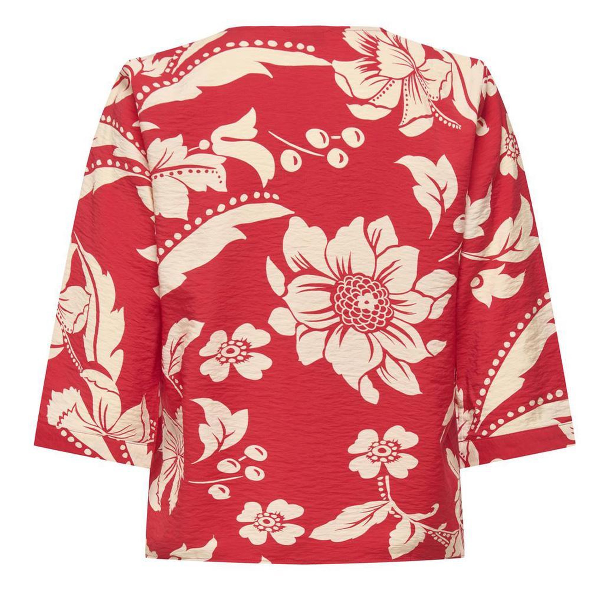 Voir la diapositive 2 : JACQUELINE DE YONG Blouse Rouge/Beige Femme JDY Troya