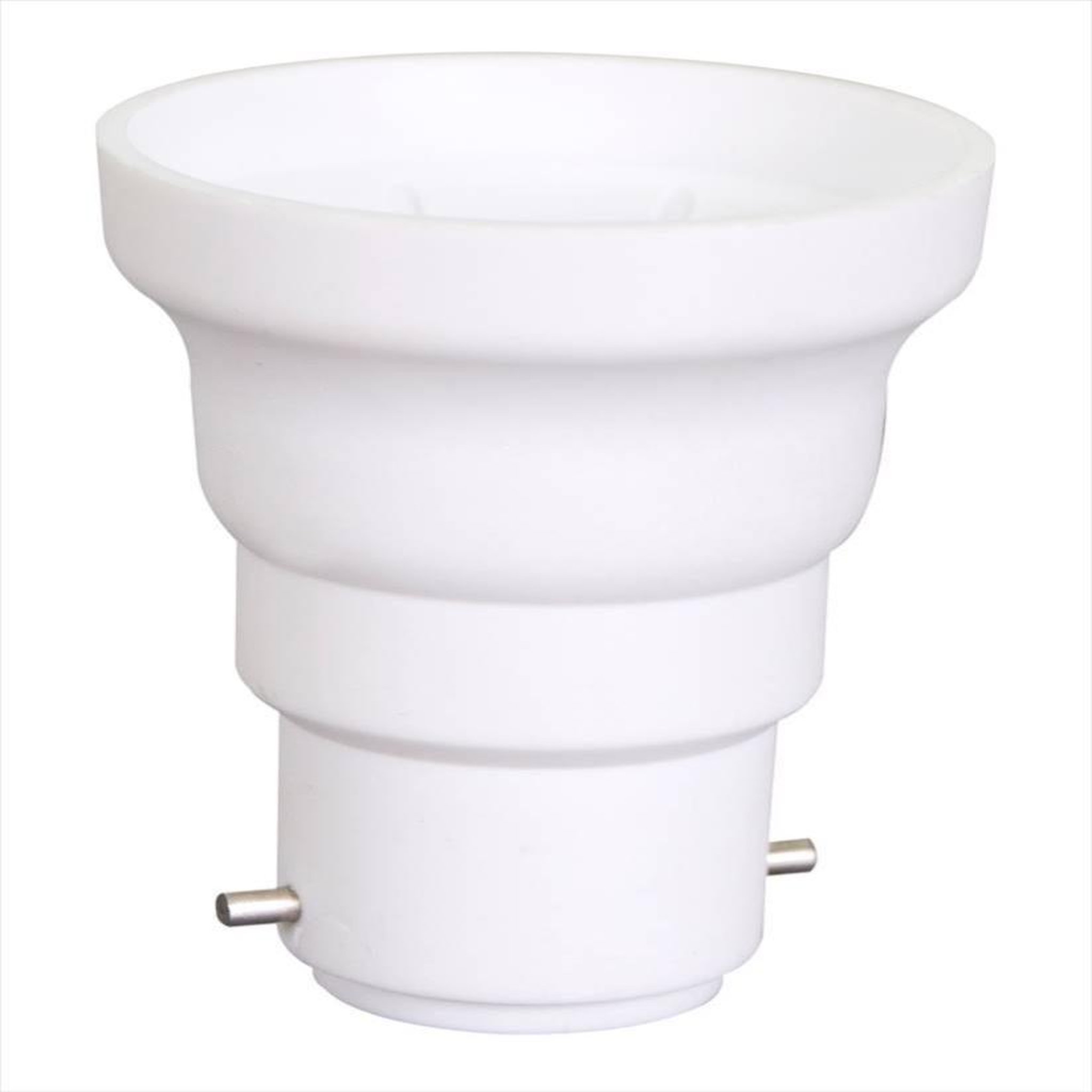 CENTRALE BRICO Transformateur de douille B22 vers E27 plastique blanc Max 60W, Tibelec