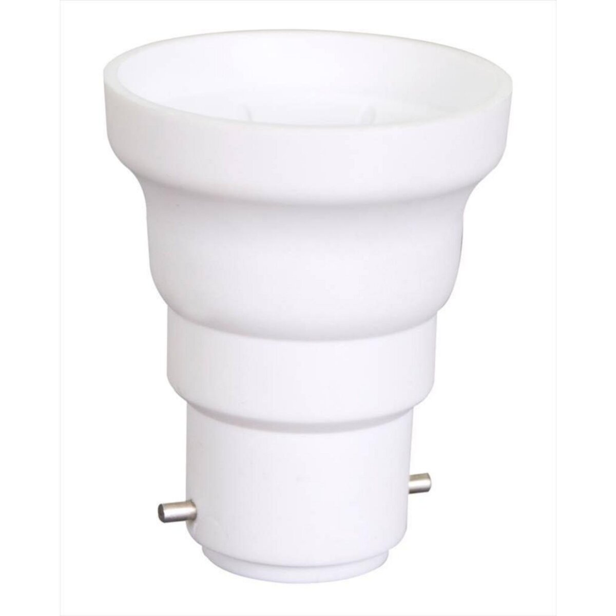 CENTRALE BRICO Transformateur de douille B22 vers E27 plastique blanc Max 60W, Tibelec