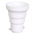 CENTRALE BRICO Transformateur de douille B22 vers E27 plastique blanc Max 60W, Tibelec