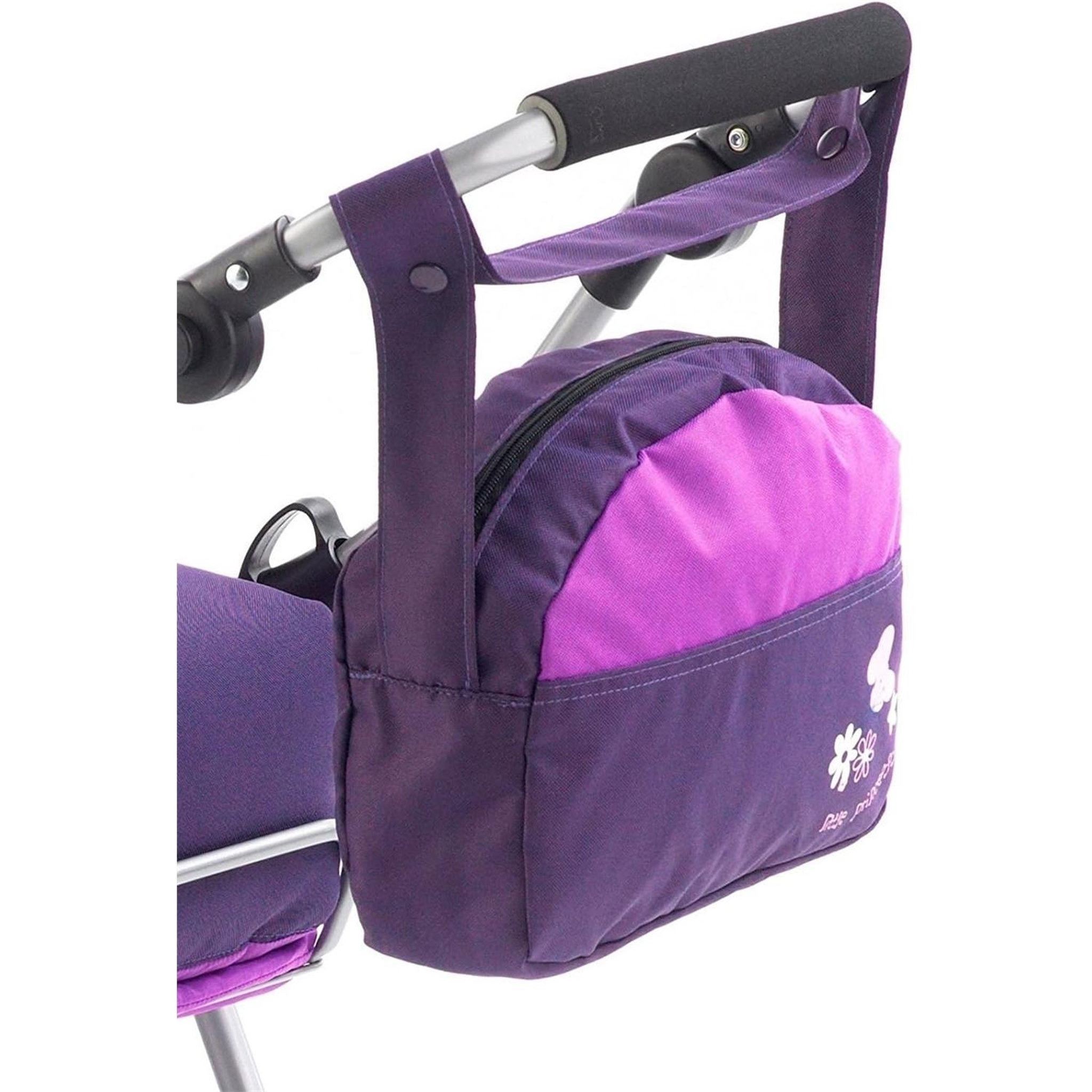 BAYER CHIC 2000 Sac à langer pour poussettes de poupées. Couleur prune