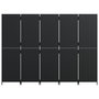 Voir la diapositive 5 : VIDAXL Cloison de separation 5 panneaux noir resine tressee