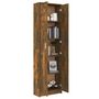 Voir la diapositive 5 : VIDAXL Garde-robe couloir Chene fume 55x25x189 cm Bois d'ingenierie
