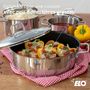 Voir la diapositive 3 : ELO Sautoir 28 cm en acier inoxydable 18/10 antiadhésif Elo Citrin