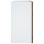 Voir la diapositive 4 : VIDAXL Armoire vitree suspendue Chene fume 60x31x60 cm Bois ingenierie