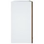 Voir la diapositive 4 : VIDAXL Armoire vitree suspendue Chene fume 60x31x60 cm Bois ingenierie