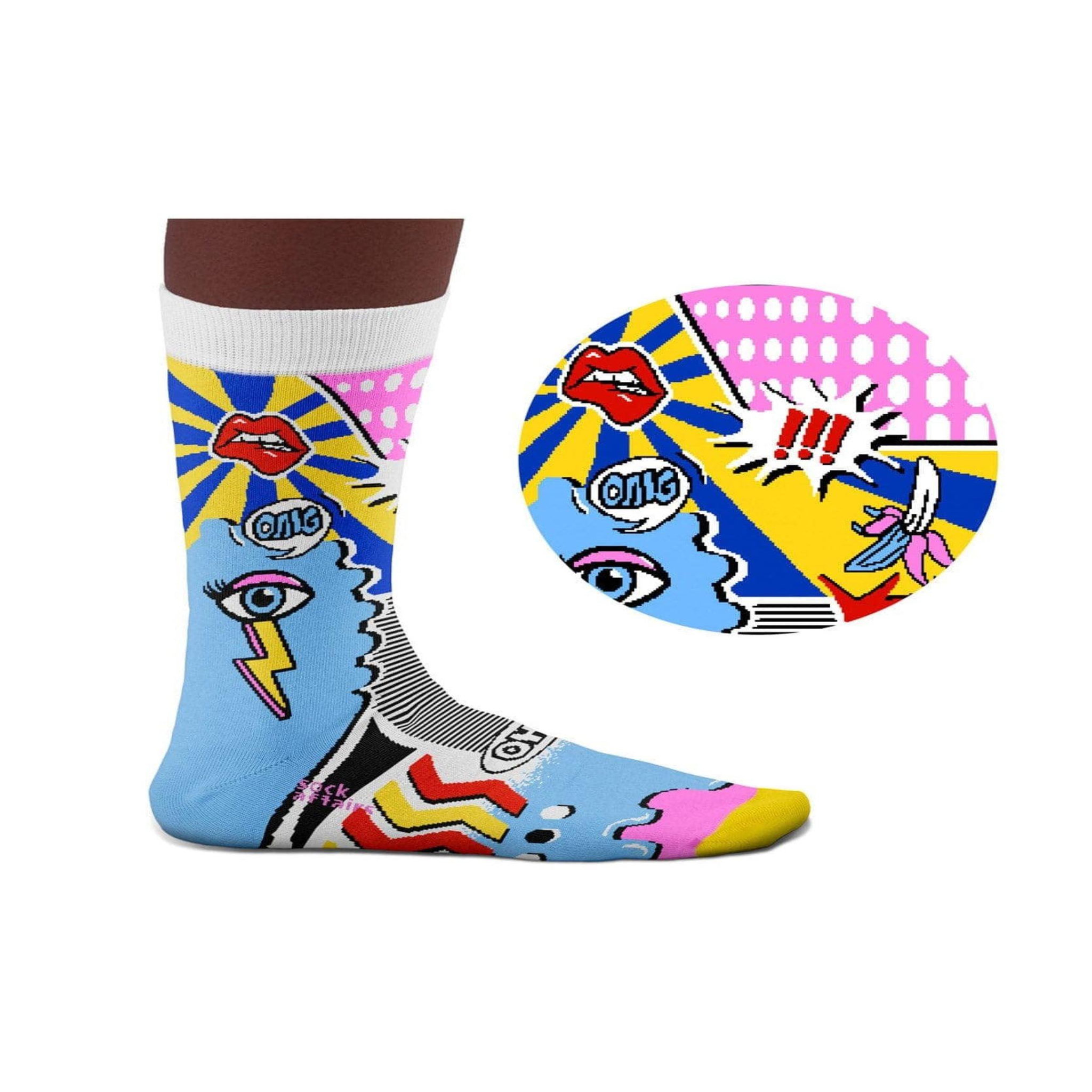 Voir la diapositive 2 : SOCK AFFAIRS Chaussettes sock affairs pop art