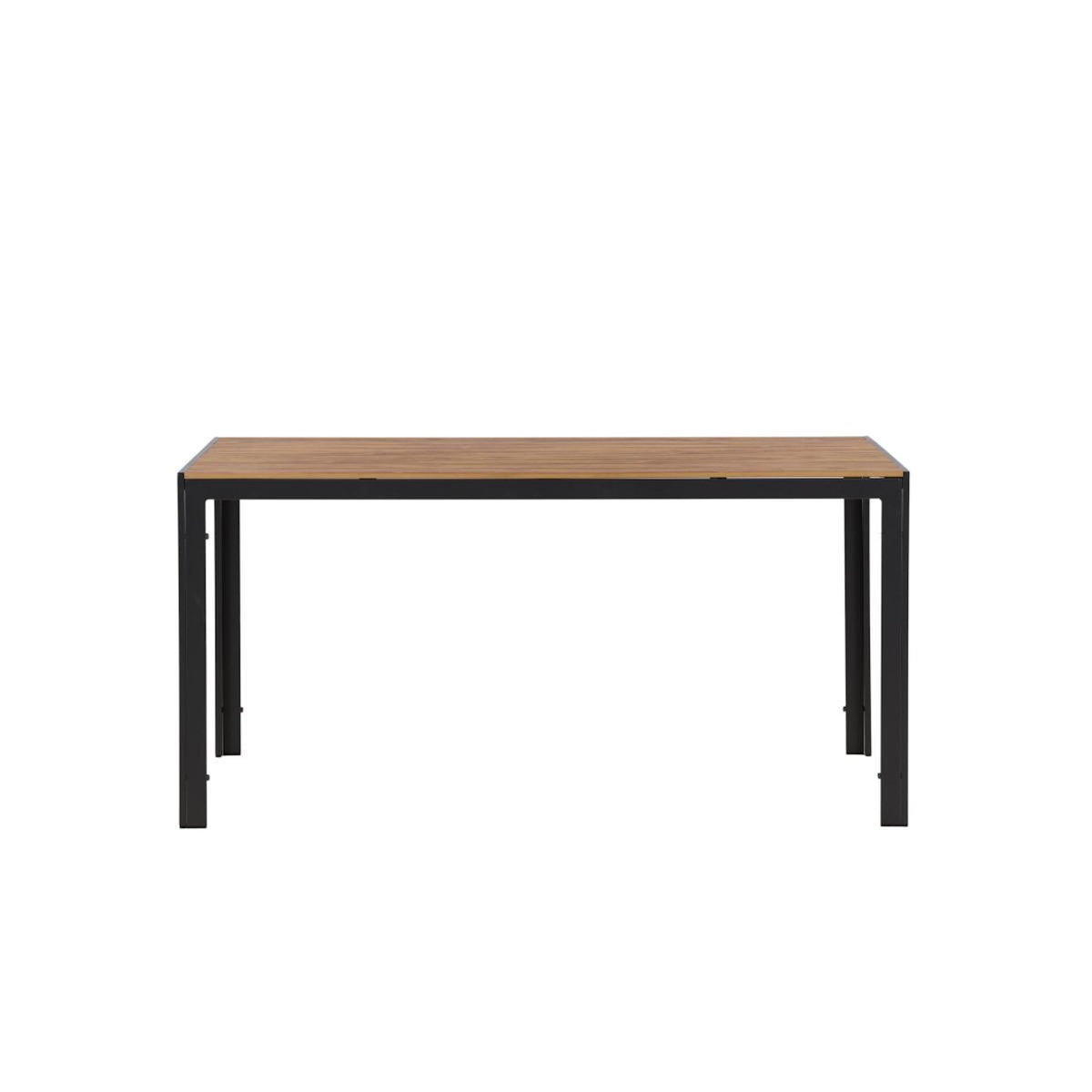 Paris Prix Table de Jardin  Break  150cm Noir & Naturel
