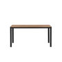 Voir la diapositive 3 : Paris Prix Table de Jardin  Break  150cm Noir & Naturel