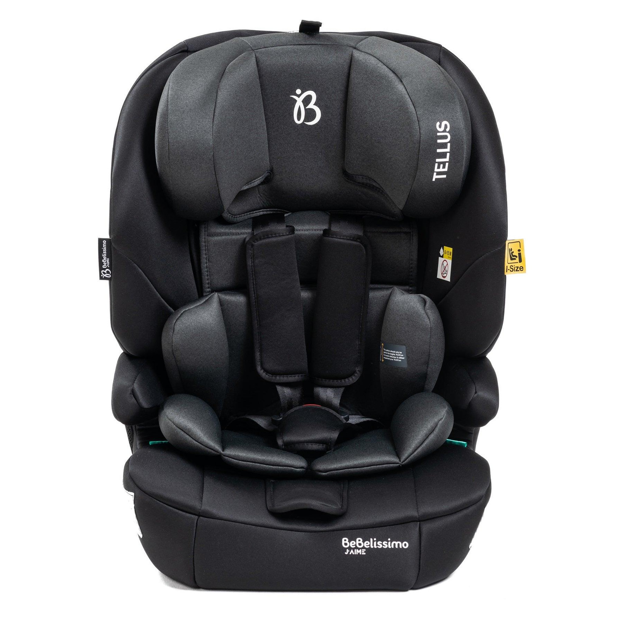 Voir la diapositive 3 : BEBELISSIMO Siège auto bébé I-size  - 76 -150cm - Tellus - de 9 à 36 kg, 15 mois à 12 ans -gris