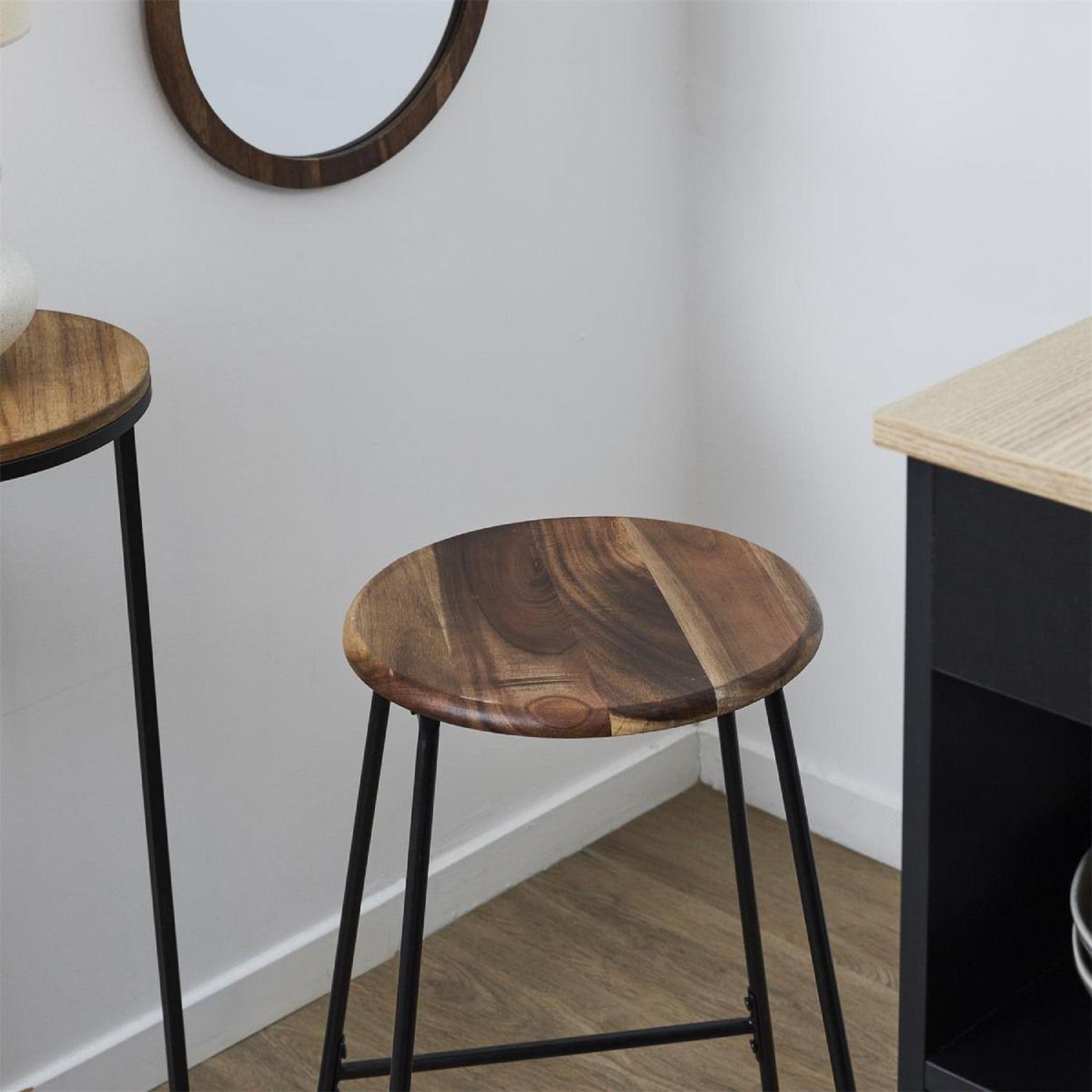 Voir la diapositive 4 : The Home Deco Factory Tabouret de bar  acacia  70cm naturel