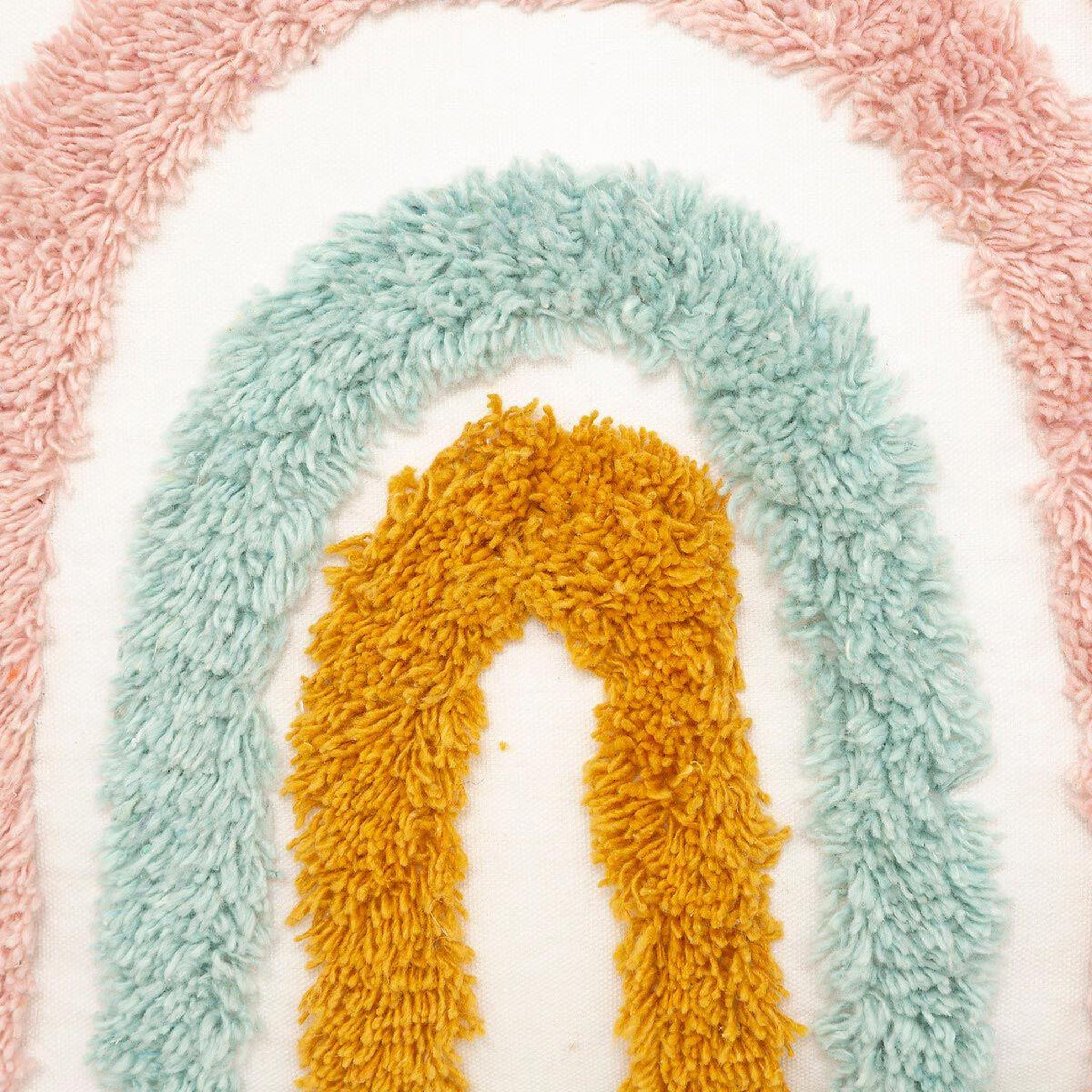 Voir la diapositive 2 : Atmosphera Kids Coussin enfant  arc-en-ciel  38x38cm multicolore