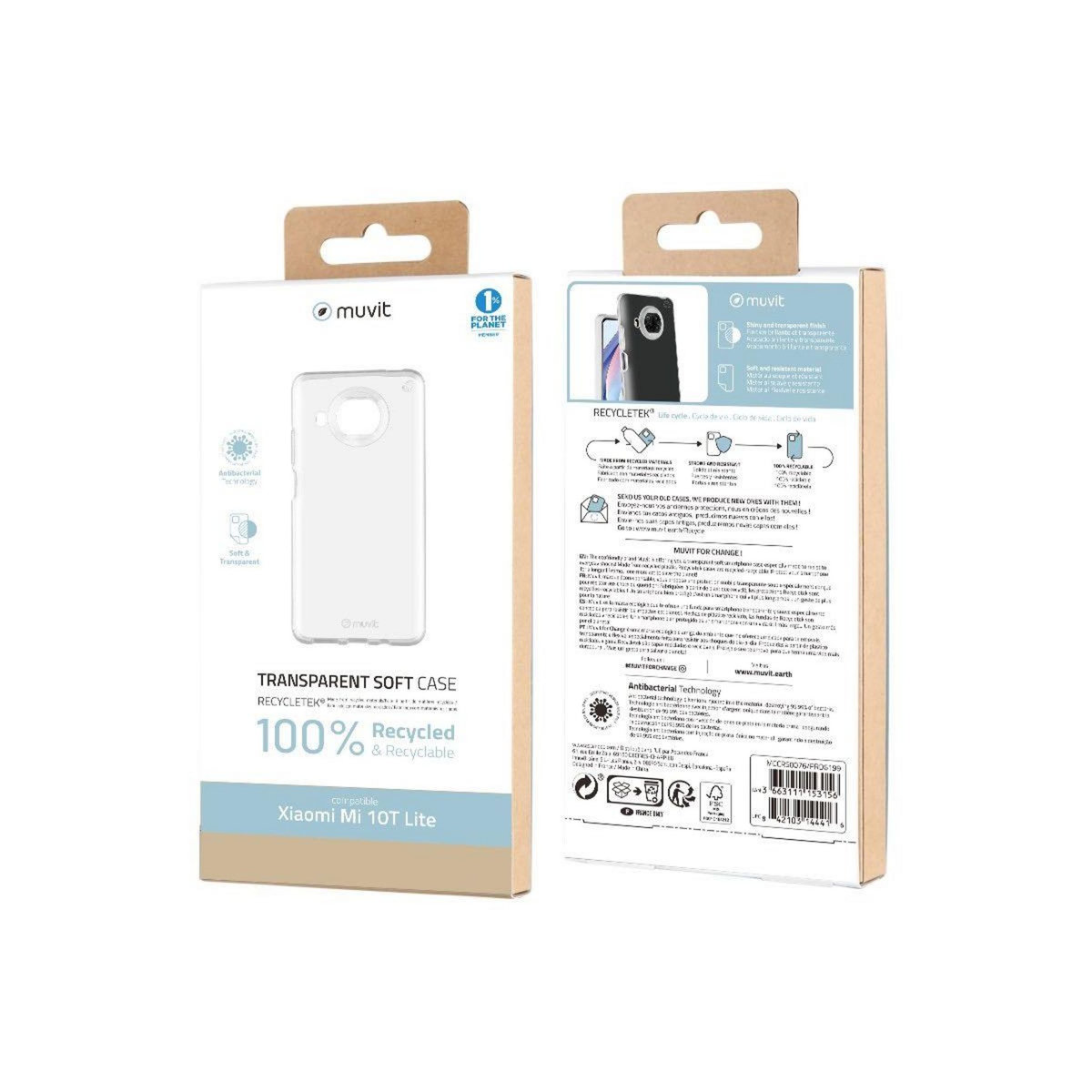 Muvit Coque Xiaomi Mi 10T Lite Souple transparent