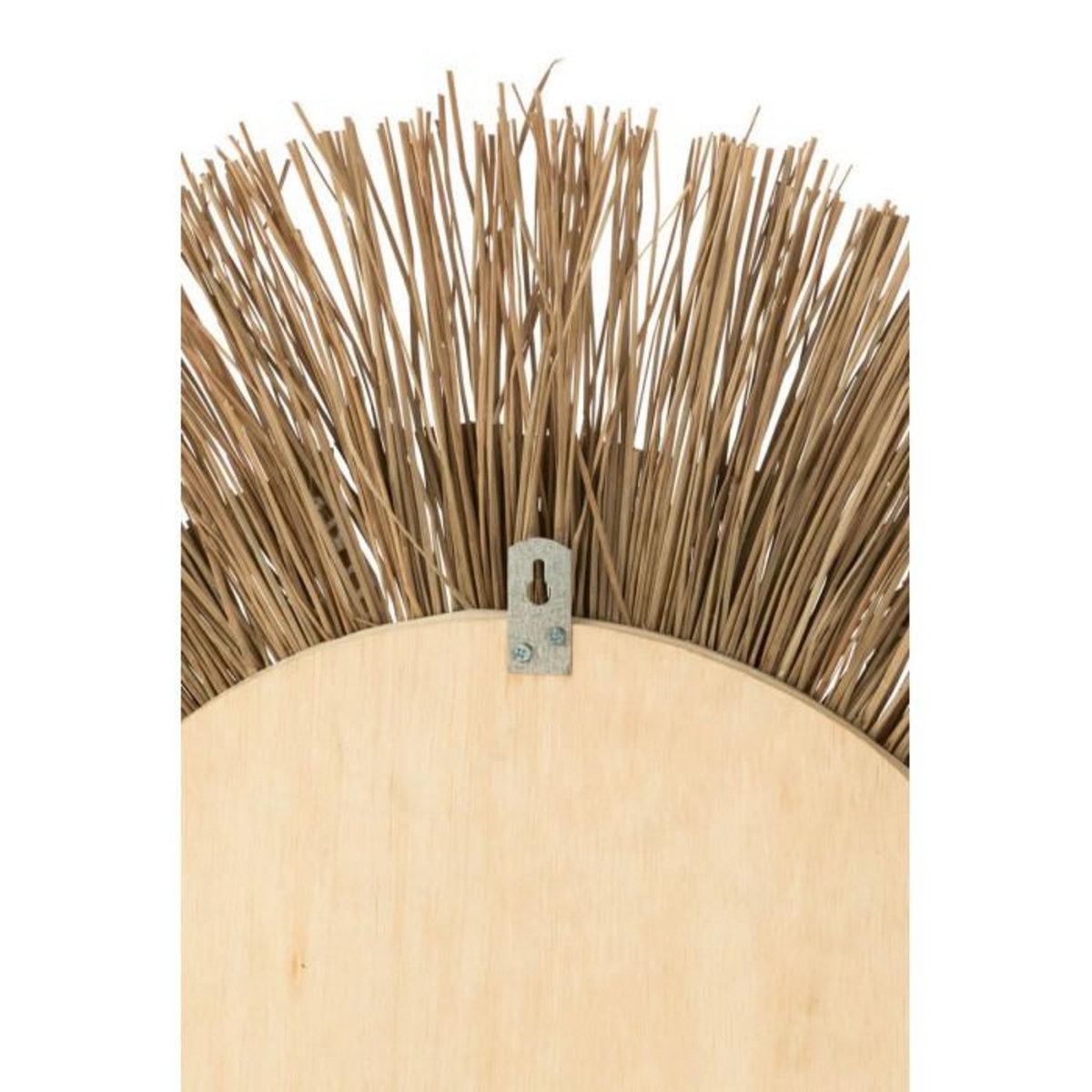 Paris Prix Miroir Mural Déco Paille  Mélissa  75cm Naturel & Noir