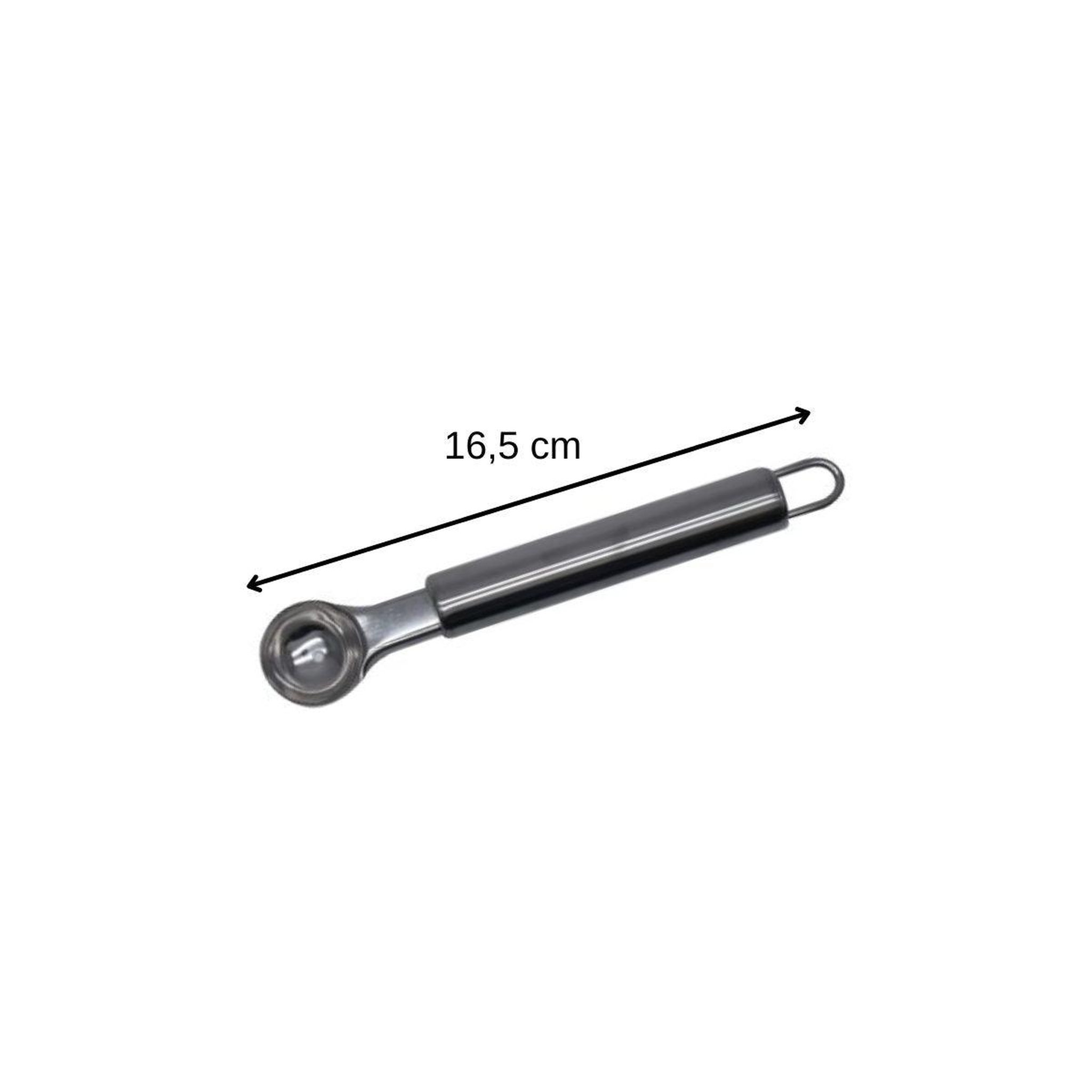 Voir la diapositive 3 : Fackelmann Set de 2 ustensiles de cuisine cuillère à melon en inox fackelmann elemental
