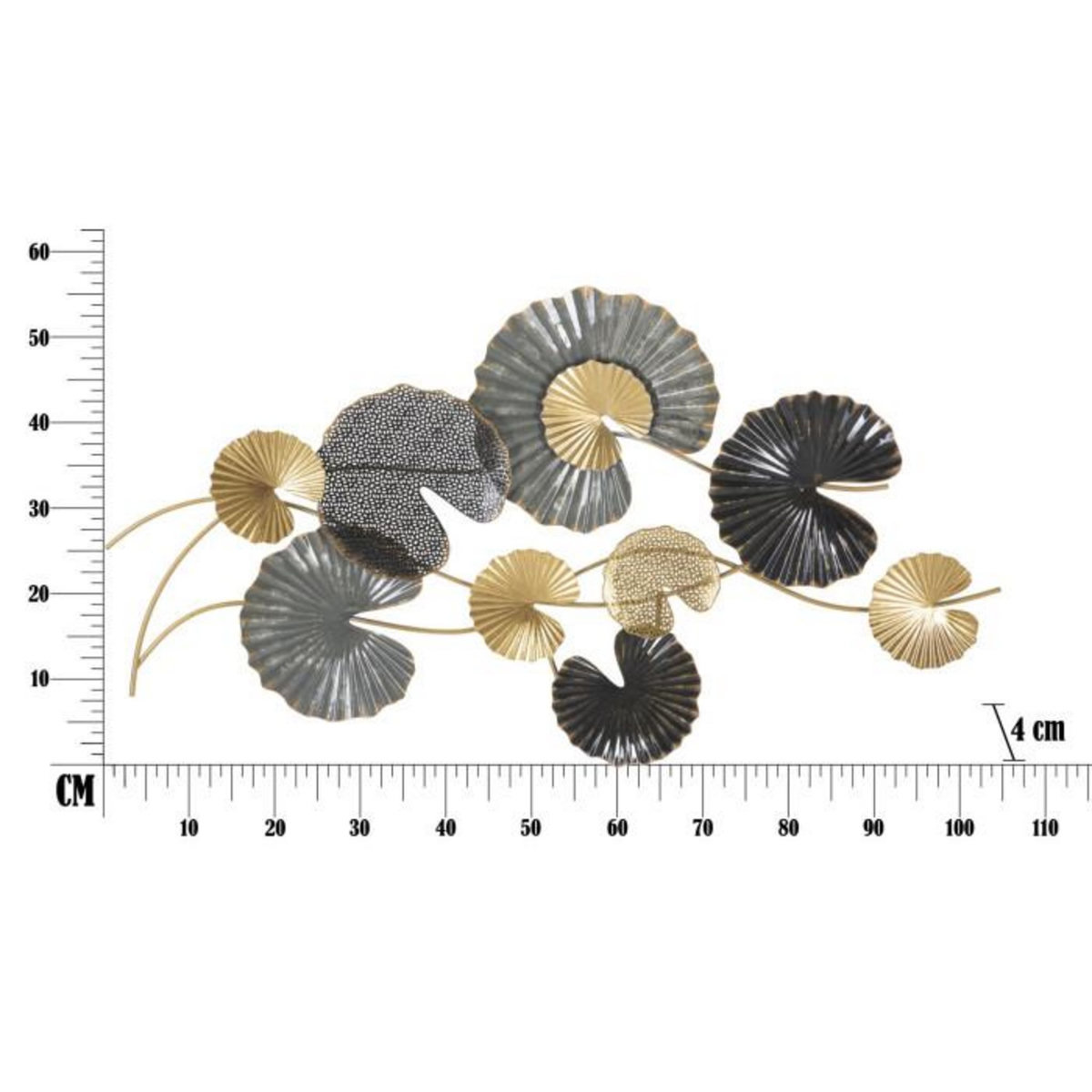 Paris Prix Décoration Murale en Métal  Web  105cm Multicolore